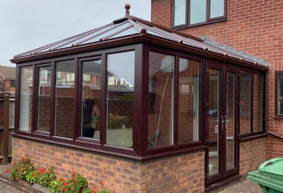 Edwardian conservatory from the outside