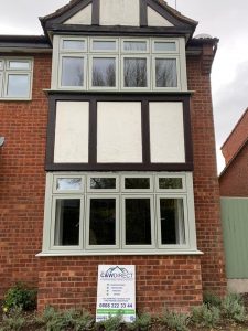 Flush casement windows in a home