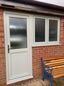 The flush casement windows on a door and windows