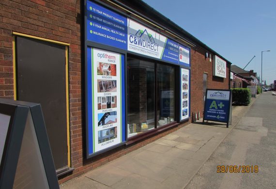 C&W Direct showroom view from the outside