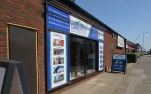 C&W Direct showroom view from the outside in Connock, Stafford
