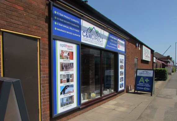 C&W Direct showroom view from the outside in Connock, Stafford
