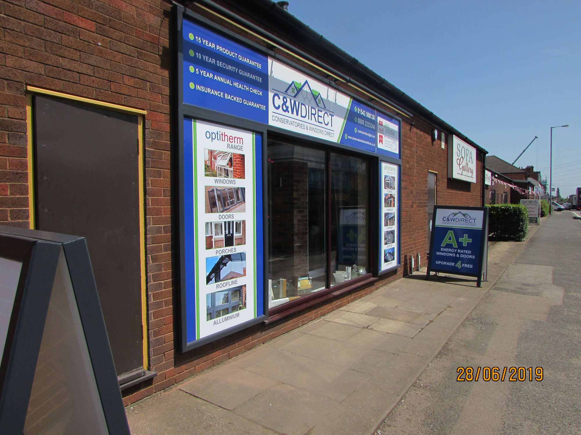 C&W Direct showroom view from the outside