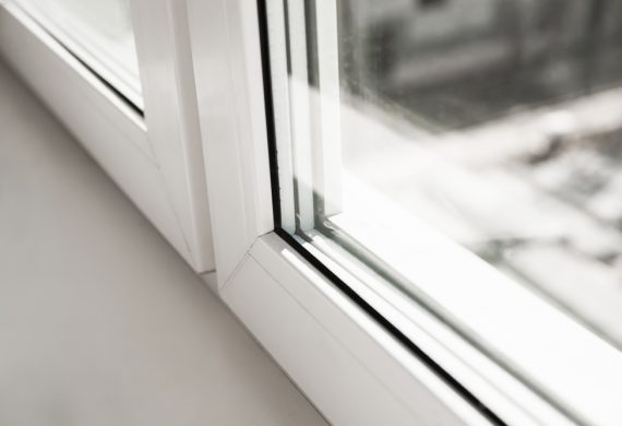 Close up of double glazing windows